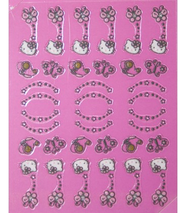 3D NAIL ART STICKERS HELLO KITTY