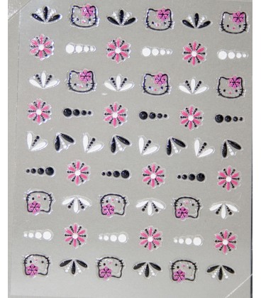 3D NAIL ART STICKERS HELLO KITTY