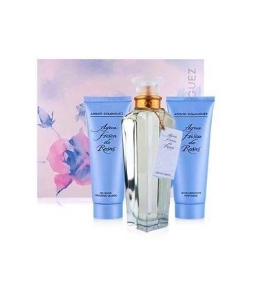 ADOLFO DOMINGUEZ AGUA FRESCA DE ROSAS EAU DE TOILETTE 120ML VAPO. + GEL 75ML + BODY MILK 75ML