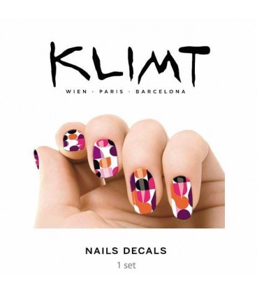 TRANSFER UÑAS KLIMT POP ART