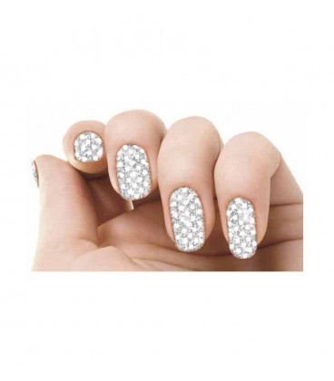 TRANSFER UÑAS KLIMT SILVER CRYSTAL