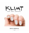 100% PRINTED NAIL VERNIS KLIMT SILVER CRYSTAL