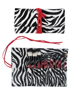 MANTA MAQUILLAJE 12 PINCELES R&J ZEBRA