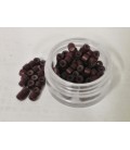 CAJA ANILLAS SILICONA MARRON EXTENSIONES