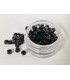 CAJA ANILLAS SILICONA NEGRO EXTENSIONES