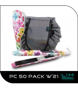 LIM HAIR PACK PC 5.0 W´21 PLANCHA DIAMANTADA+ CEPILLO TANGLIM + NECESER