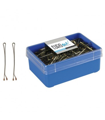 BOX 200 CLIPS BROWN 60 MM