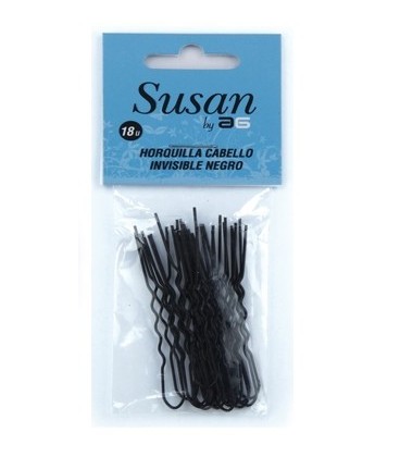 INVISIBLE BLACK HAIRPINS, BAG 18 PCS.